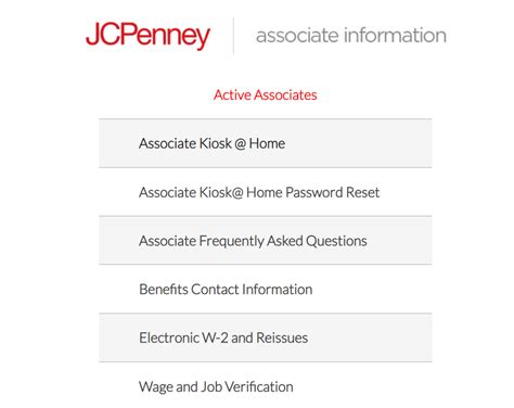 jcpenney kiosk home|jcp associate kiosk home page.